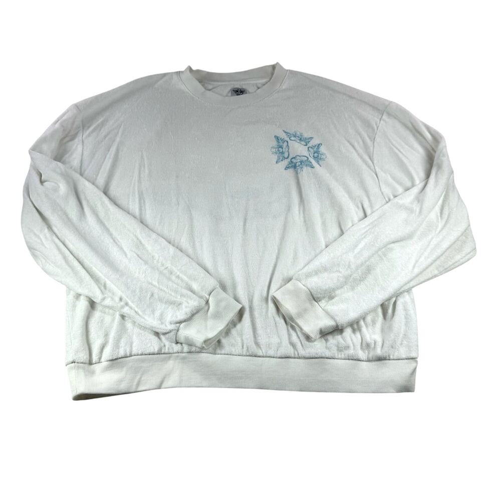Boys Lie Mile High Club Terry Sweatshirt OSO Oversized Crewneck Pullover Top